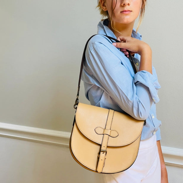 Papillon leather handbag