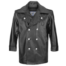 Load image into Gallery viewer, NYPD Cowhide Leather Long Jacket