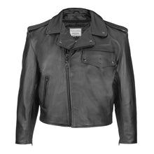 Load image into Gallery viewer, Detroit Cowhide Leather Vintage Style Motorcycle Jacket