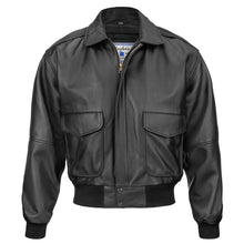 Load image into Gallery viewer, N143 Vintage Bomber Style Goatskin Leather Flight Jacket (Black or Brown)