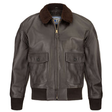 Load image into Gallery viewer, G-1 Brown Goatskin Leather Bomber Jacket