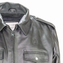 Load image into Gallery viewer, Paterson Cowhide Leather Mid Length Police Jacket