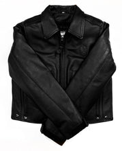 Load image into Gallery viewer, Indianapolis Women&#39;s Black Leather Police Jacket