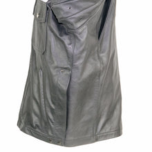 Load image into Gallery viewer, NEWARK POLICE REFLECTIVE LEATHER UNIFORM JACKET SIDE VENT VIEW