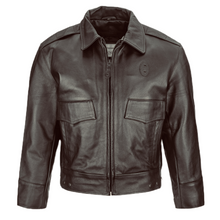 Load image into Gallery viewer, New! Indianapolis Brown Cowhide Leather Police Jacket
