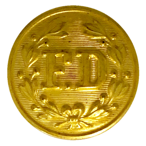 Gold "FD" Design Button (Large)