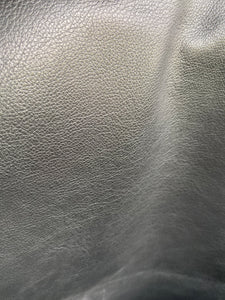 New! Zoe Black Cowhide Leather Hide (Side)