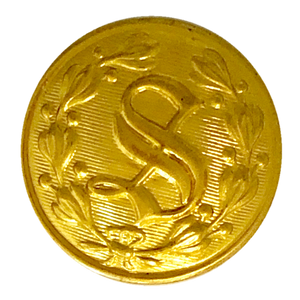 Gold "S" Design Button (Large)