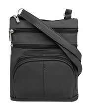 Load image into Gallery viewer, 5 Way Zip (15 colors!) Cowhide Leather Crossbody RM004L