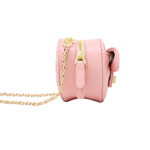 Tiny Treats Quilted Heart Crossbody Bag Pink