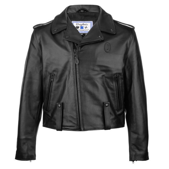 New Orleans Cowhide Leather Motorcycle Jacket