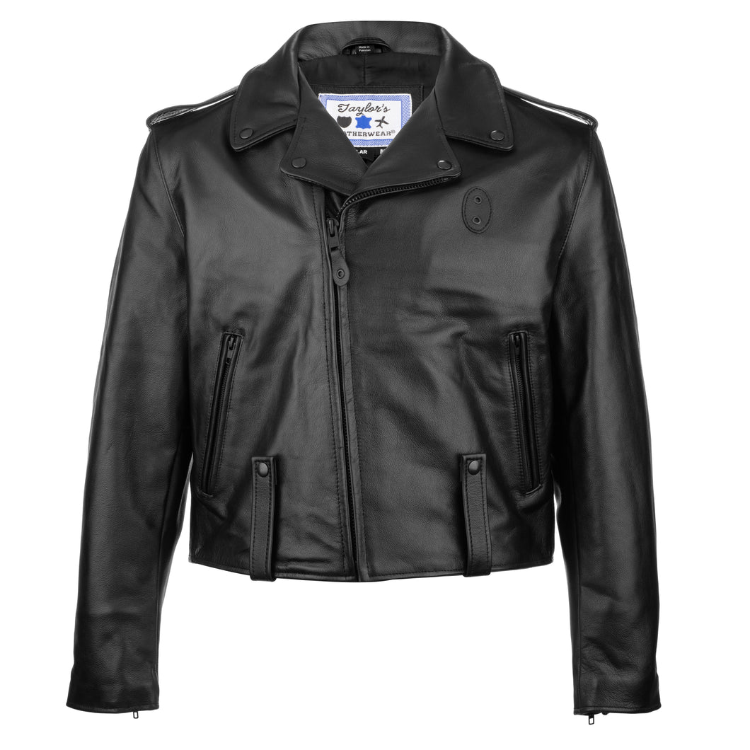 New Orleans Cowhide Leather Motorcycle Jacket