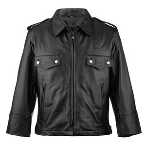 Passaic Cowhide Leather Mid Length Jacket