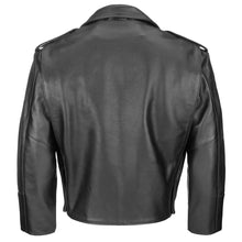 Load image into Gallery viewer, Boston Cowhide Leather Mid Length Police Jacket