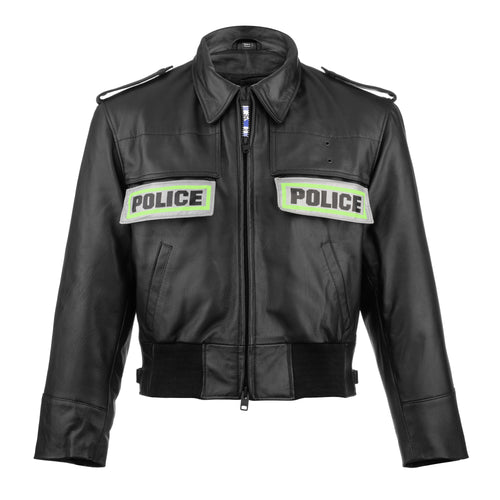 Atlanta Goatskin Leather Police Jacket