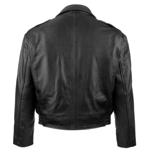 Chicago Cowhide Leather Police Jacket