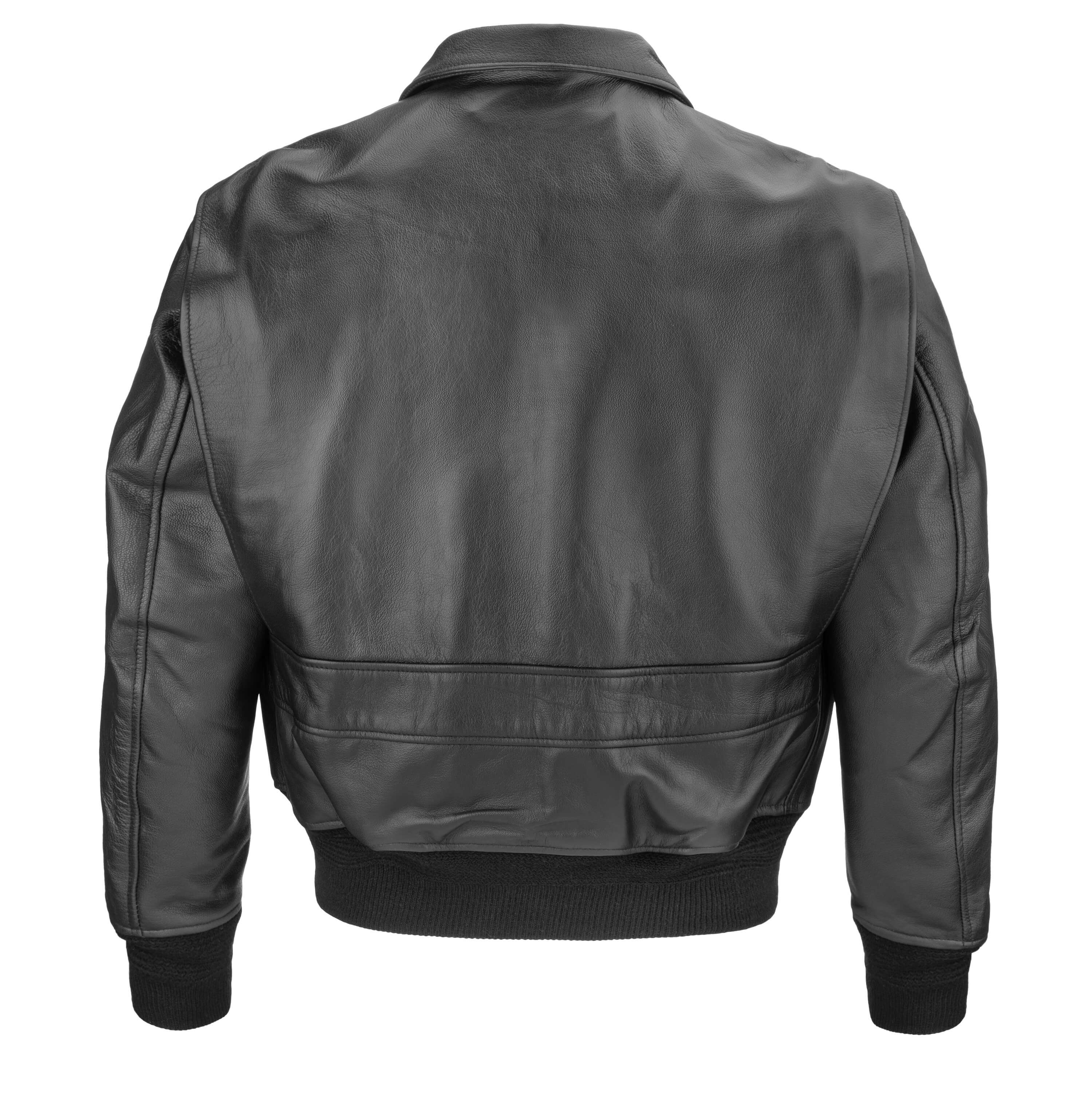 ANJ-3 Black Goatskin Leather Bomber Jacket – Taylor's