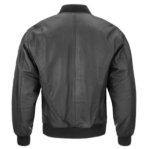 MA-1 Black Sheepskin Leather Flight Jacket