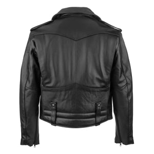 New Orleans Cowhide Leather Motorcycle Jacket