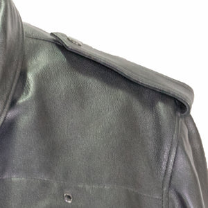 atlanta police leather jacket black goatskin taylors leather