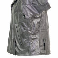 Load image into Gallery viewer, NEWARK POLICE REFLECTIVE LEATHER UNIFORM JACKET SIDE VIEW