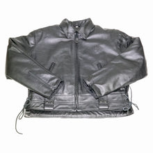 Load image into Gallery viewer, LAPD LEATHER JACKET FRONT FLAT