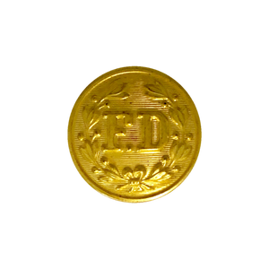 Gold "FD" Design Button (Small)