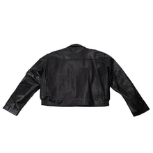 Load image into Gallery viewer, GEORGIA STATE TROOPER LEATHER JACKET TAYLORS LEATHERWEAR BACK FLAT