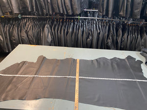 New! Hayley Black Cowhide Leather Hide (Side)