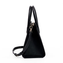 Load image into Gallery viewer, Kai Structured Black Cowhide Handbag