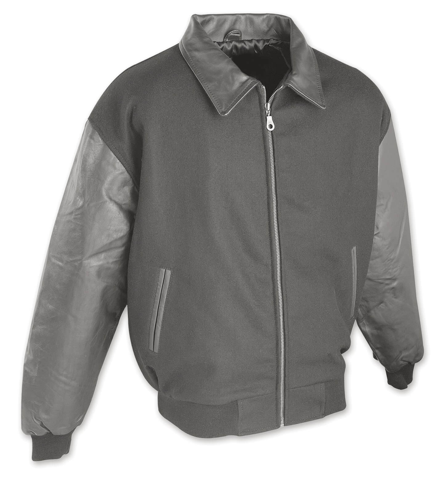Casual Wool & Leather Jacket #5531